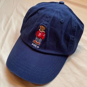Black New Ralph Lauren Polo Bear Dad Hat Baseball